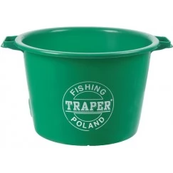 Ведро для прикормки Traper 40л (зеленый, красный)